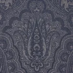 Schumacher 86120 Amara Paisley Indigo fabric swatch
