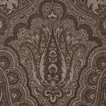 Schumacher 86122 Amara Paisley Mocha fabric swatch