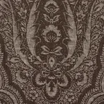 Schumacher 86122 Amara Paisley Mocha fabric swatch