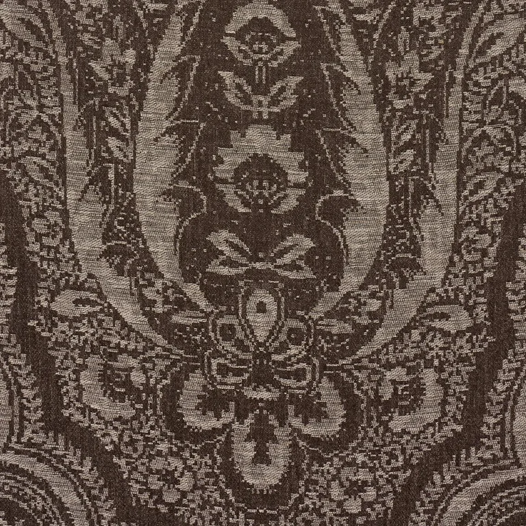 Schumacher 86122 Amara Paisley Mocha fabric swatch