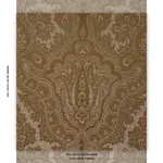 Schumacher 86121 Amara Paisley Oro fabric swatch