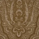 Schumacher 86121 Amara Paisley Oro fabric swatch