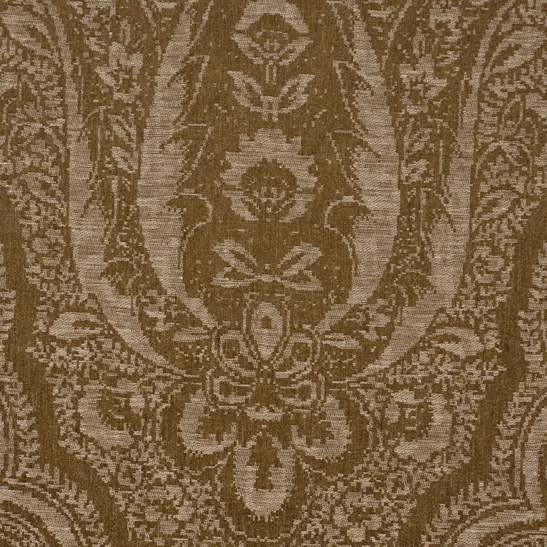 Schumacher 86121 Amara Paisley Oro fabric swatch