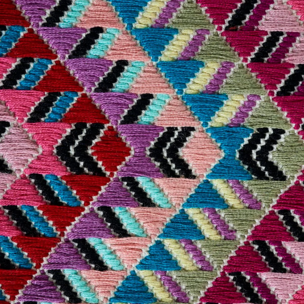 Schumacher 79220 Amates Hand Woven Brocade Carnival fabric swatch