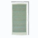 Schumacher 79224 Amates Hand Woven Brocade Duck Egg fabric swatch