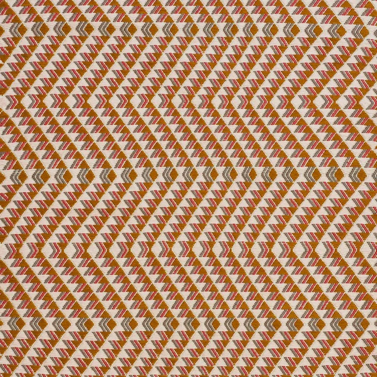 Schumacher 79223 Amates Hand Woven Brocade Mostaza fabric swatch