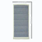 Schumacher 79222 Amates Hand Woven Brocade Ocean fabric swatch