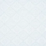Schumacher 65326 Amazing Maze Indoor/Outdoor Aqua Breeze fabric swatch