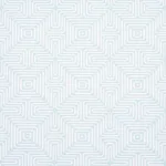 Schumacher 65326 Amazing Maze Indoor/Outdoor Aqua Breeze fabric swatch