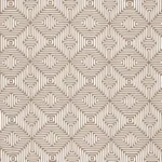 Schumacher 65323 Amazing Maze Indoor/Outdoor Sand fabric swatch