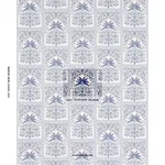 Schumacher 182571 Amazonas Mystique Tropical Shades Of Blue fabric swatch