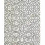 Schumacher 65182 Amboise Linen Embroidery Oyster fabric swatch
