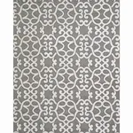 Schumacher 65180 Amboise Linen Embroidery Zinc fabric swatch