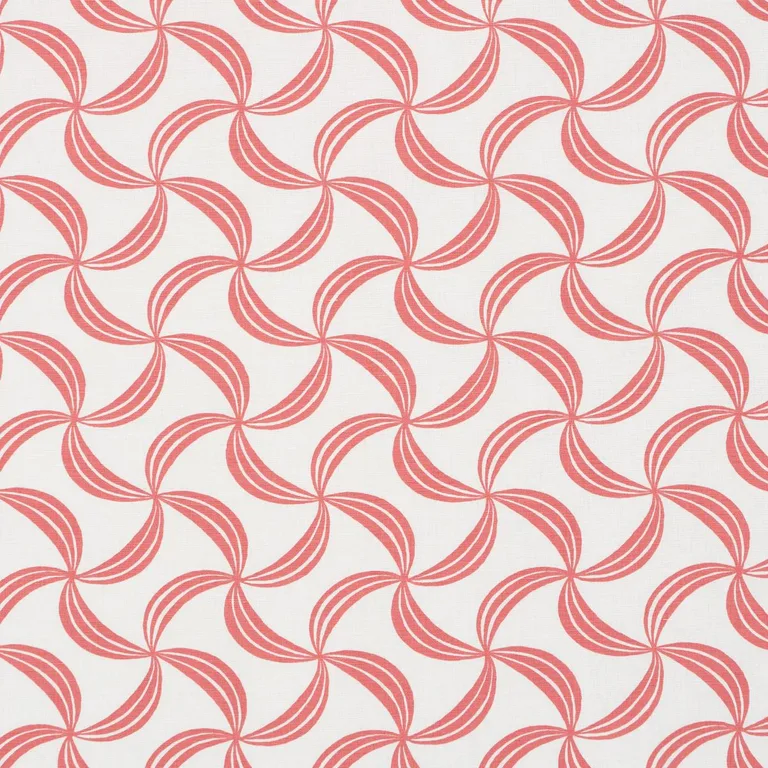 Schumacher 181921 Ambrosia Coral fabric swatch