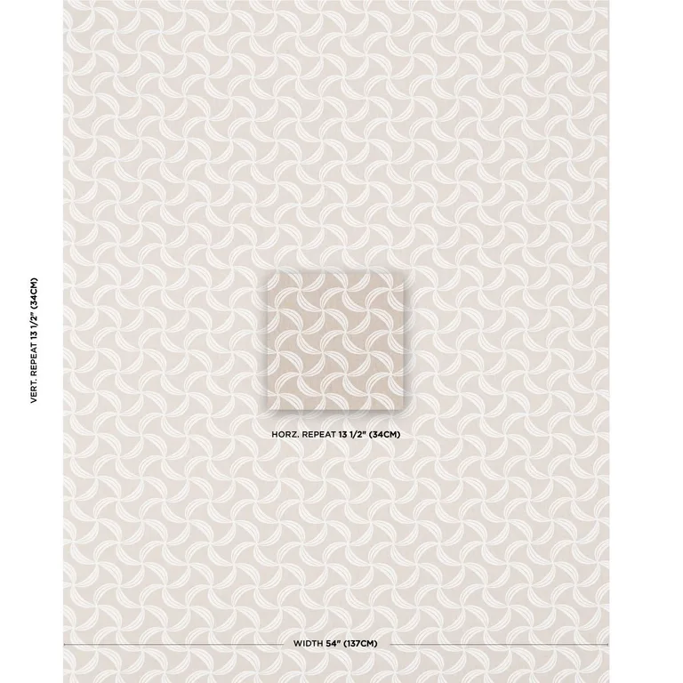 Schumacher 181920 Ambrosia Natural fabric swatch
