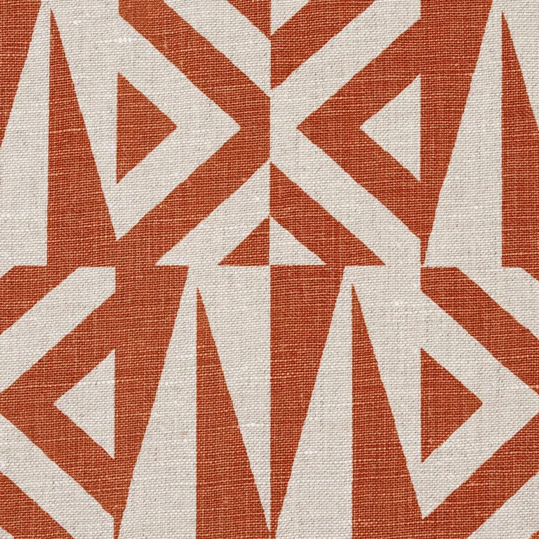 Schumacher 181642 Amero Brick fabric swatch