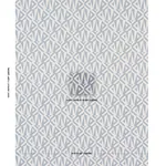 Schumacher 181641 Amero Slate Blue fabric swatch