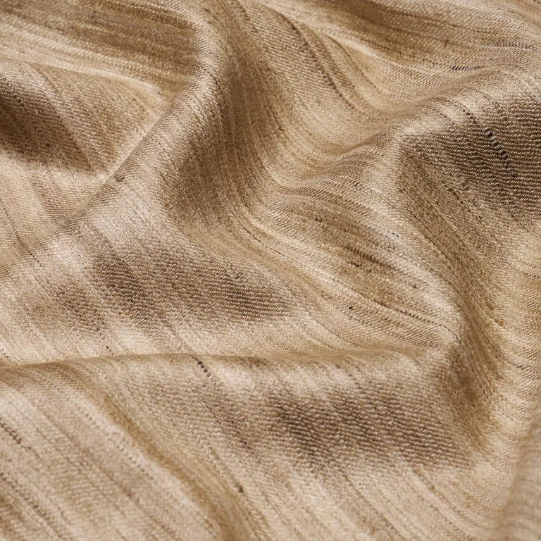 Schumacher 84071 Amir Handwoven Silk Casement Natural fabric swatch