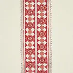 Schumacher 179372 Amira Hand-Block Print Dusty Rose fabric swatch