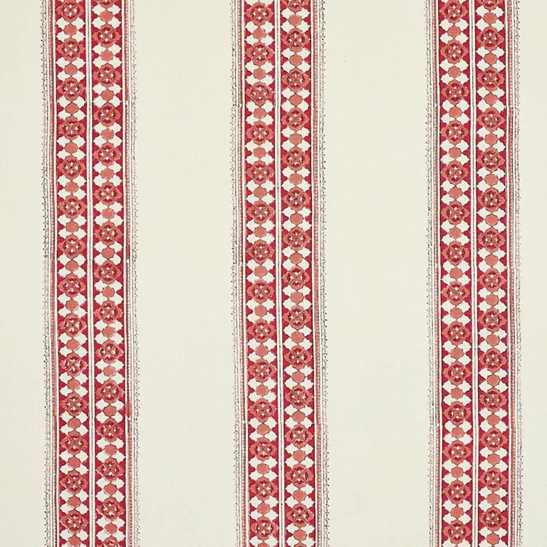 Schumacher 179372 Amira Hand-Block Print Dusty Rose fabric swatch