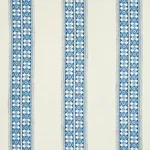 Schumacher 179371 Amira Hand-Block Print Indigo fabric swatch