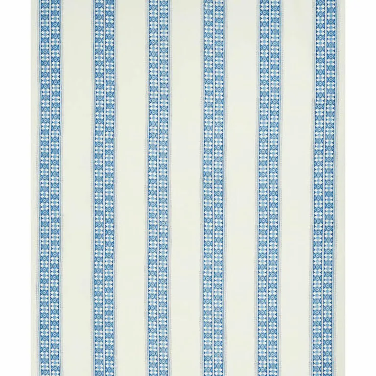 Schumacher 179371 Amira Hand-Block Print Indigo fabric swatch