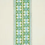 Schumacher 179370 Amira Hand-Block Print Leaf fabric swatch