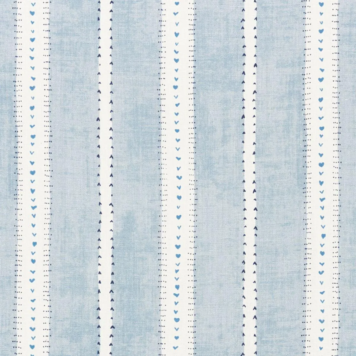 Schumacher 176940 Amour Blue fabric swatch