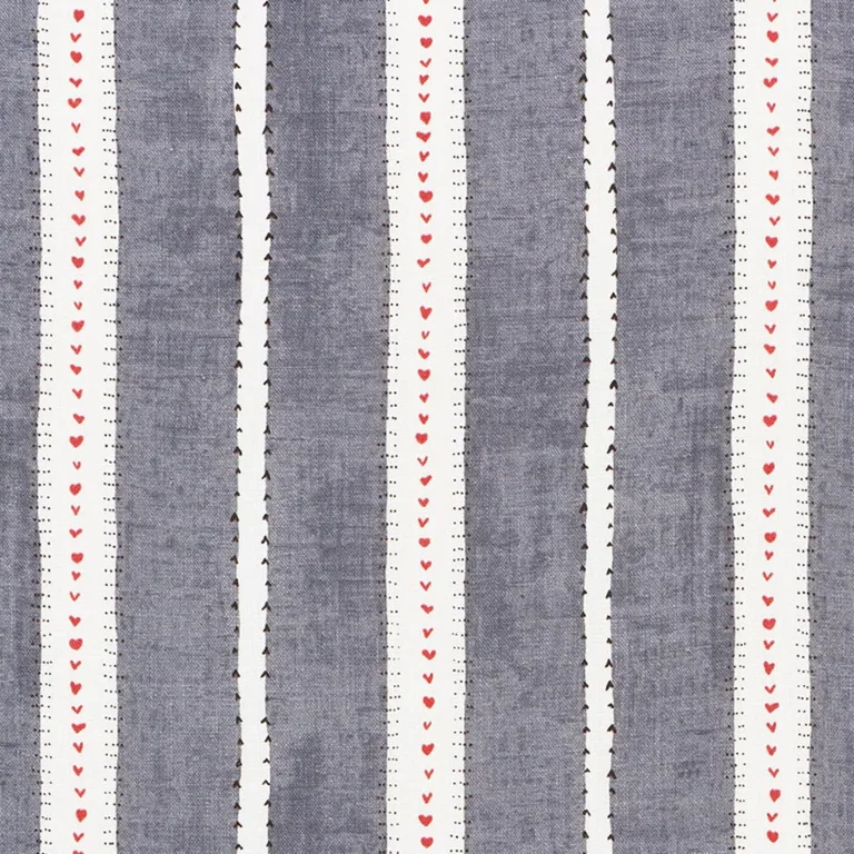 Schumacher 176942 Amour Charcoal fabric swatch