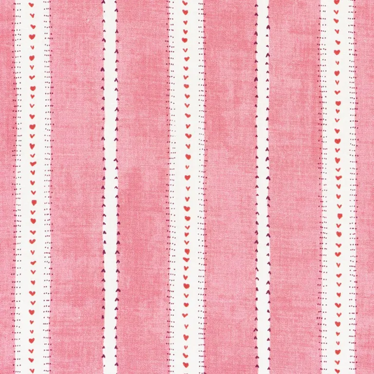 Schumacher 176941 Amour Raspberry fabric swatch