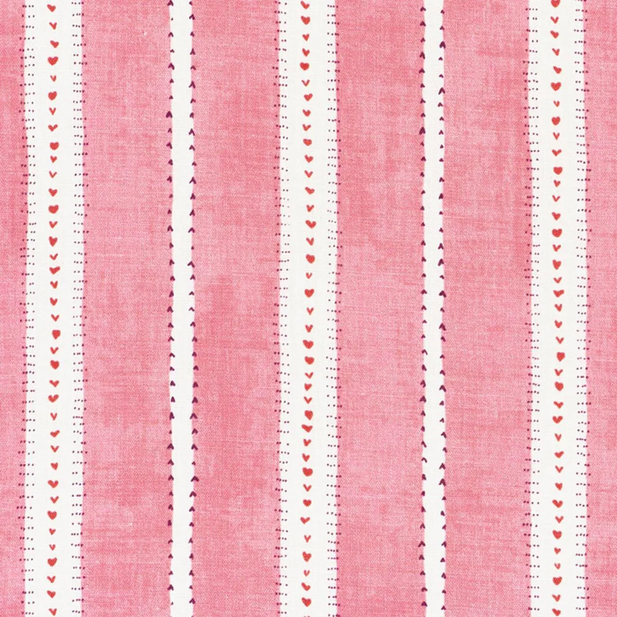 Schumacher 176941 Amour Raspberry fabric swatch
