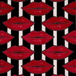Schumacher 87060 Amuse Bouche Lipstick Red fabric swatch