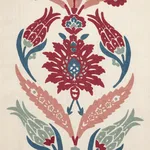 Schumacher 74140 Anagada Embroidery Dusty Rose fabric swatch