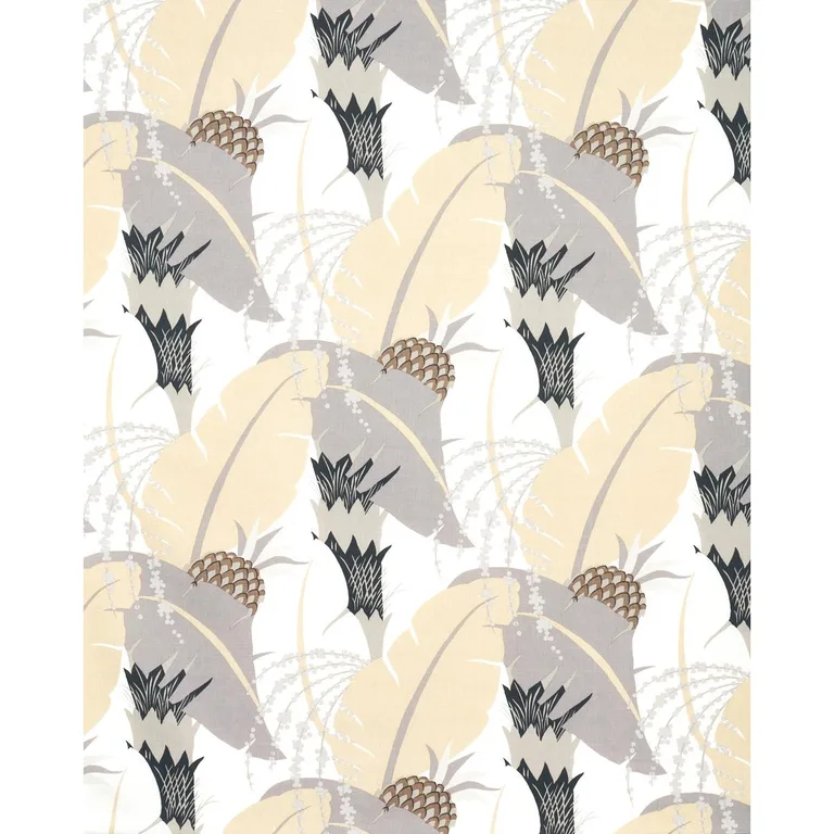 Schumacher 177542 Ananas Neutral fabric swatch