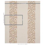 Schumacher 80752 Anatolia Embroidery Natural fabric swatch