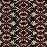 Schumacher 85410 Andean Tribute Embroidery Ruby Midnight Shadows fabric swatch