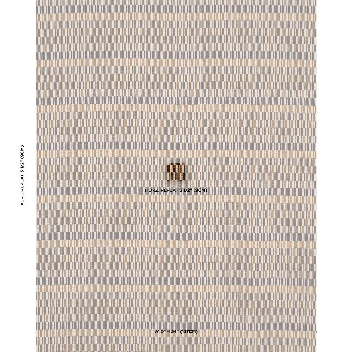 Schumacher 86441 Anders Performance Chestnut fabric swatch