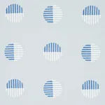 Schumacher 180000 Ando Hand Block Print Chambray fabric swatch