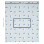 Schumacher 180000 Ando Hand Block Print Chambray fabric swatch
