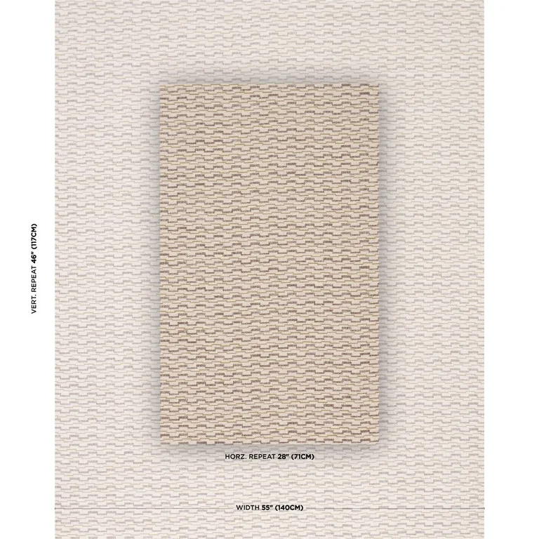 Schumacher 86412 Andreas Performance Brown fabric swatch