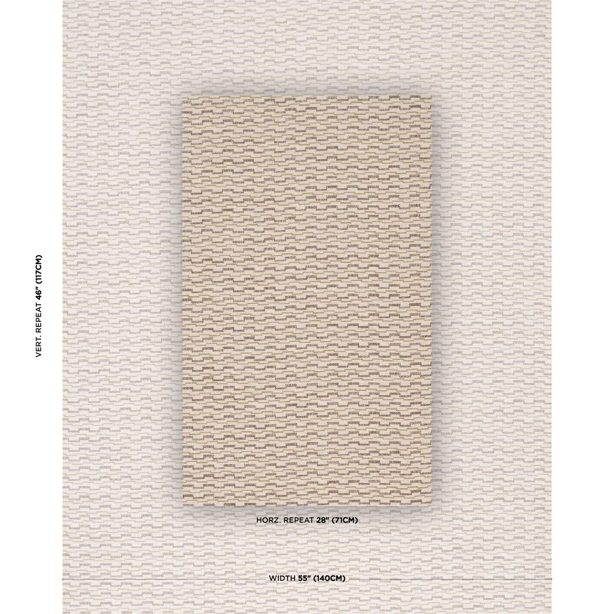 Schumacher 86412 Andreas Performance Brown fabric swatch