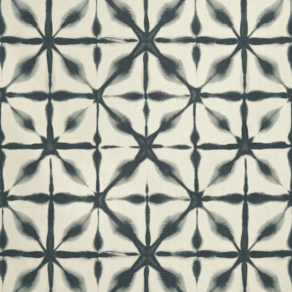 Schumacher 175382 Andromeda Linen Charcoal fabric swatch