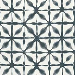 Schumacher 175380 Andromeda Linen Indigo fabric swatch