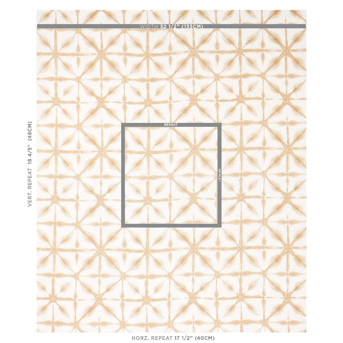 Schumacher 175385 Andromeda Linen Sand fabric swatch