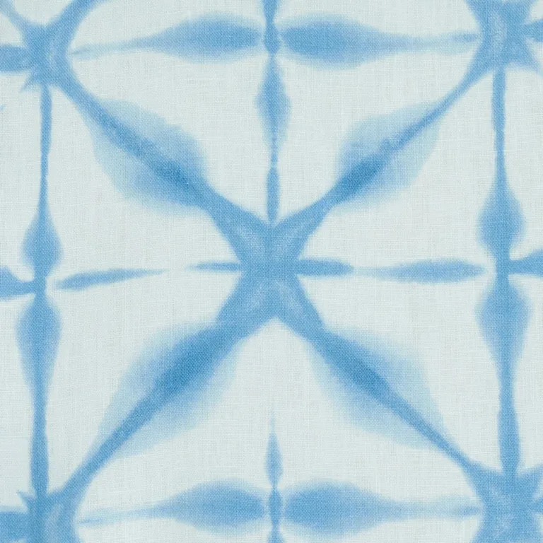 Schumacher 175383 Andromeda Linen Sky fabric swatch