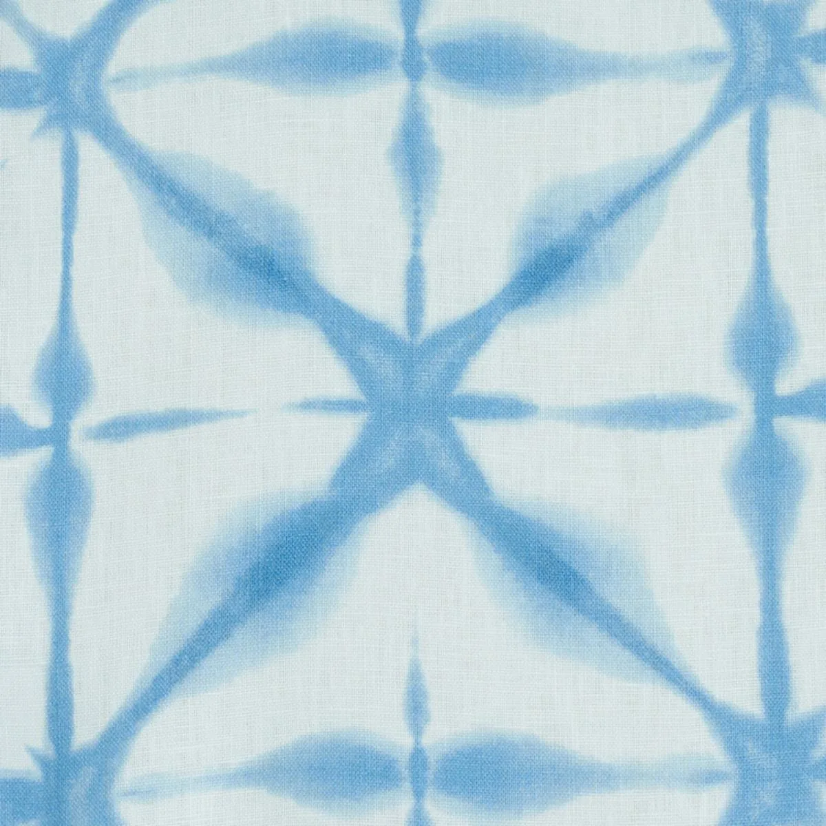 Schumacher 175383 Andromeda Linen Sky fabric swatch