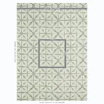 Schumacher 175384 Andromeda Linen Smoke fabric swatch