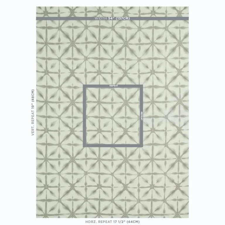 Schumacher 175384 Andromeda Linen Smoke fabric swatch