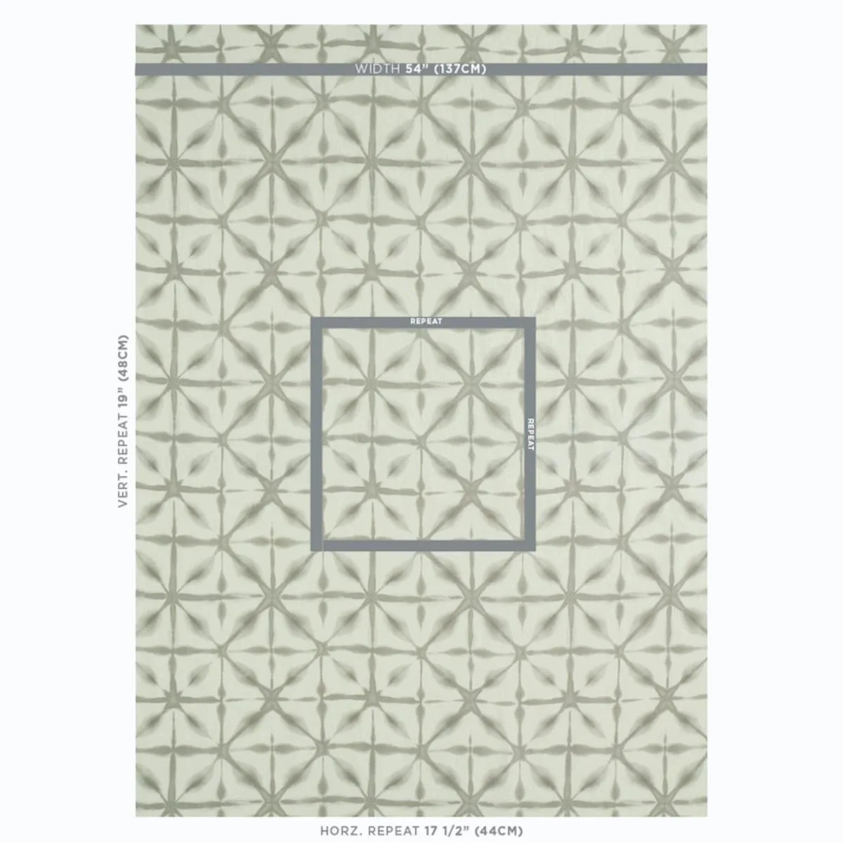 Schumacher 175384 Andromeda Linen Smoke fabric swatch
