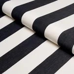 Schumacher 71320 Andy Stripe Black fabric swatch